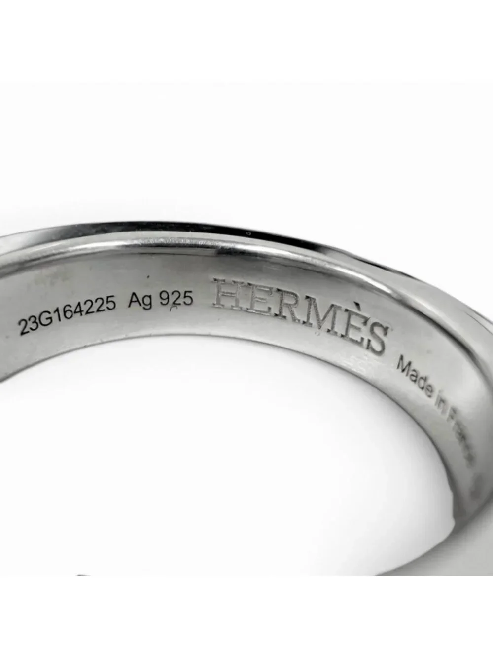 Hermes Clous de Forges Ring Silver